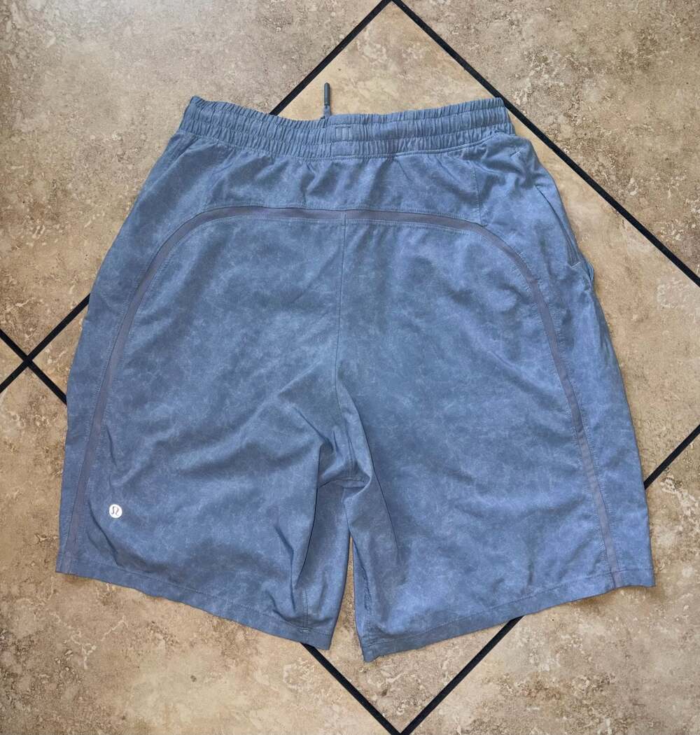 Lululemon Surge Running Shorts Gravel Dust Chambray